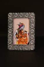 Flower Radha Krishna Photo Frame