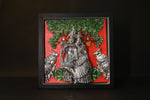 Radha Krishna With Color Tree Led Frame