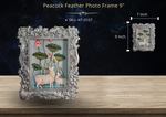 Peacock Feather Base Photo Frame 9" ( AT-0157 )