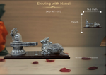 Shivling with Nandi with Brown Pouty ( AT-0173 )