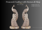 Peacock Feather Pair with Stones & Mop ( AT-0224 )