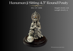 Hanuman Ji Sitting 4.5" Round Pouty ( AT-0236 )