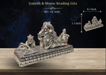 Ganesh & Mouse Reading Gita ( AT-0280 )