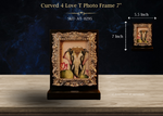 Curved 4 Love T Photo Frame 7" ( AT-0295 )