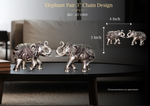 Elephant Pair 3" Chain Design ( AT-0309 )
