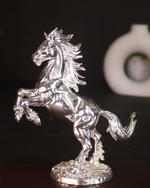 Antique Rearing Horse – Silver-Plated Showpiece