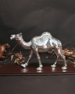 Silver-Plated Camel Home Decor Showpiece