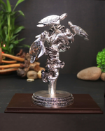 Tortoise Tree Silver-Plating Statue
