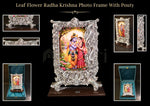Leaf Flower Radha Krishna Photo Frame With Pouty
