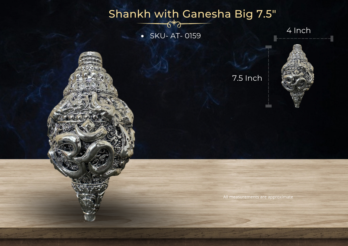 OM Shankh Big 7.5" ( AT-0159 )