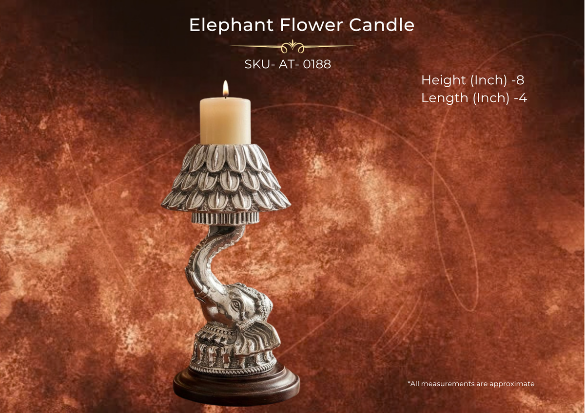 Elephant Flower Candle