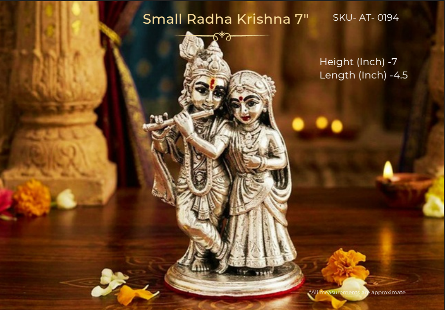 Small Radha Krishna 6" ( AT-0194 )