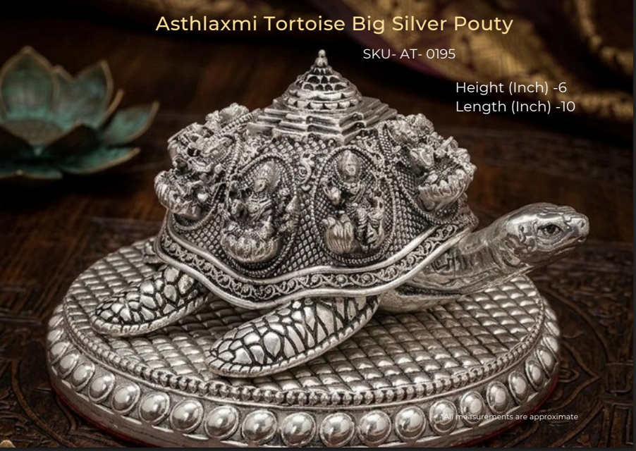Asthlaxmi Tortoise Big Silver Pouty ( AT-0195 )
