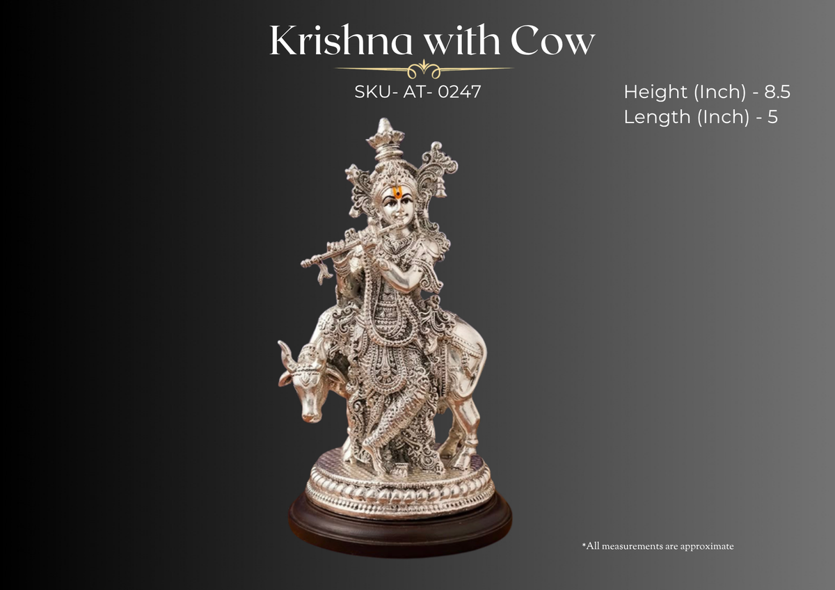 Krishna with Cow ( AT-0247 )