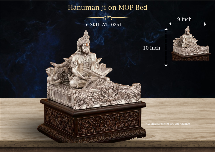 Hanuman Ji on MOP Bed ( AT-0251 )