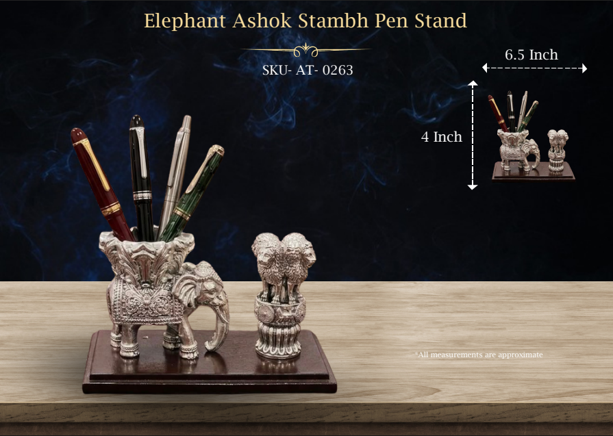 Elephant Ashok Stambh Pen Stand ( AT-0263 )