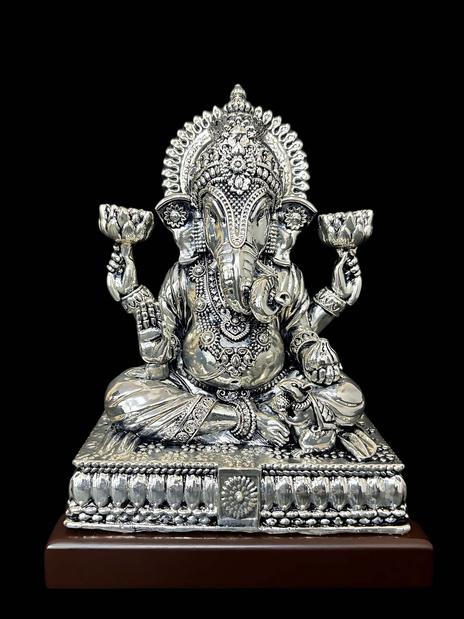 Small Lord Ganesha Holding Lotus in Hands Idols