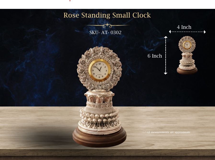 Rose Standing Small Clock ( AT-0302 )