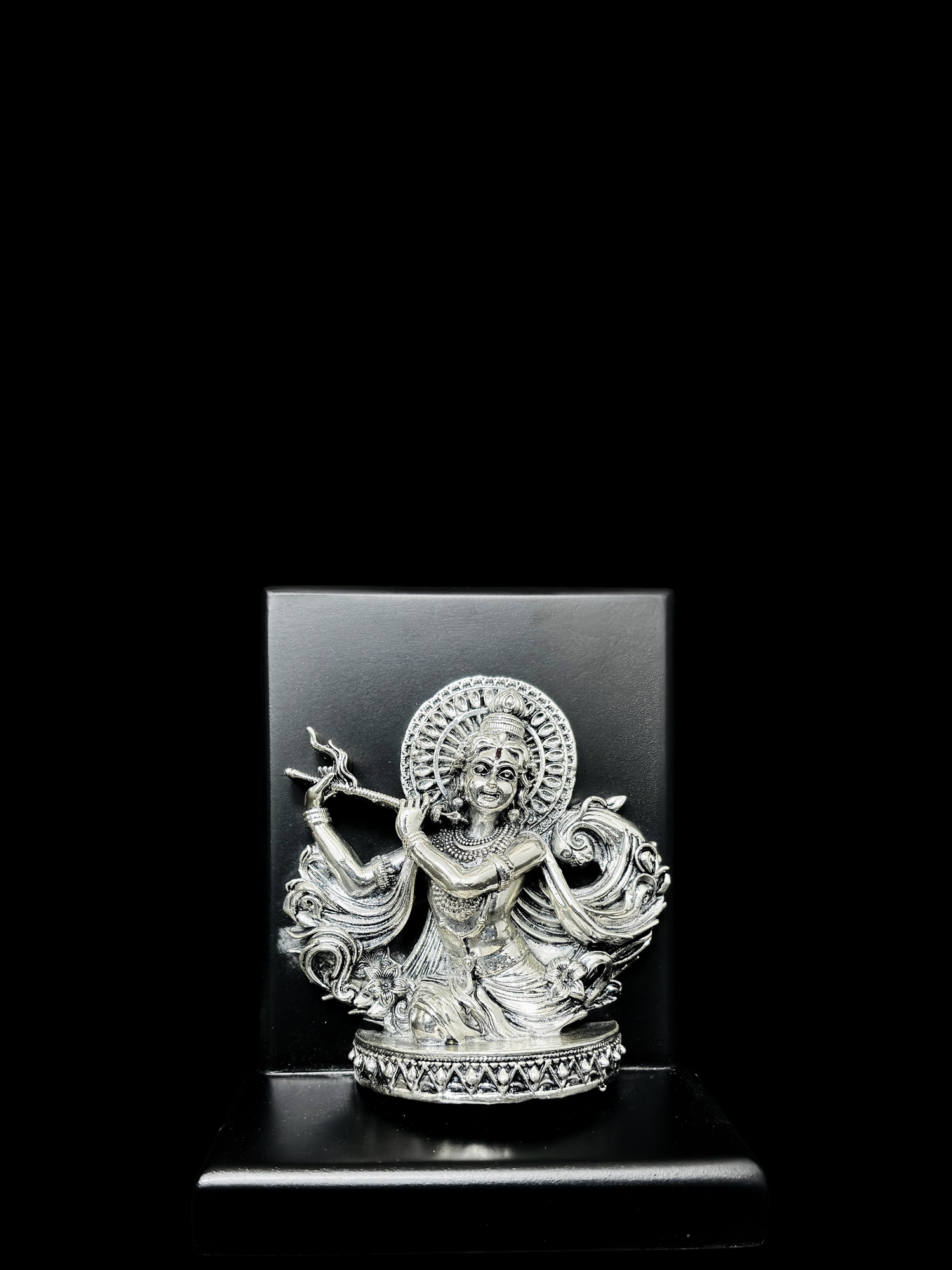 Shri Krishna & Flute Statue with Stand