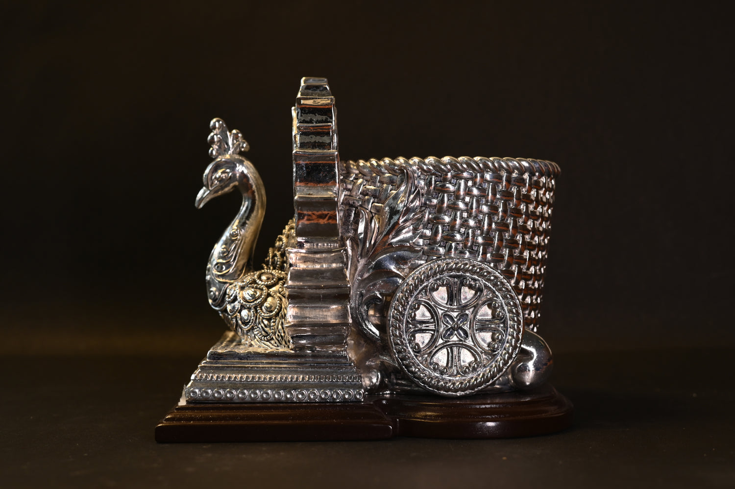 Pen/Flower Peacock Table Stand